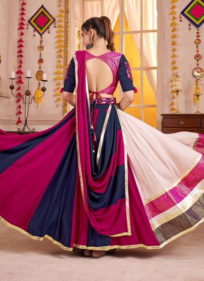Multi Color Viscose Cotton Printed Work Navratri Wear 466 Minimum price designer Lehenga Choli in Kolkata