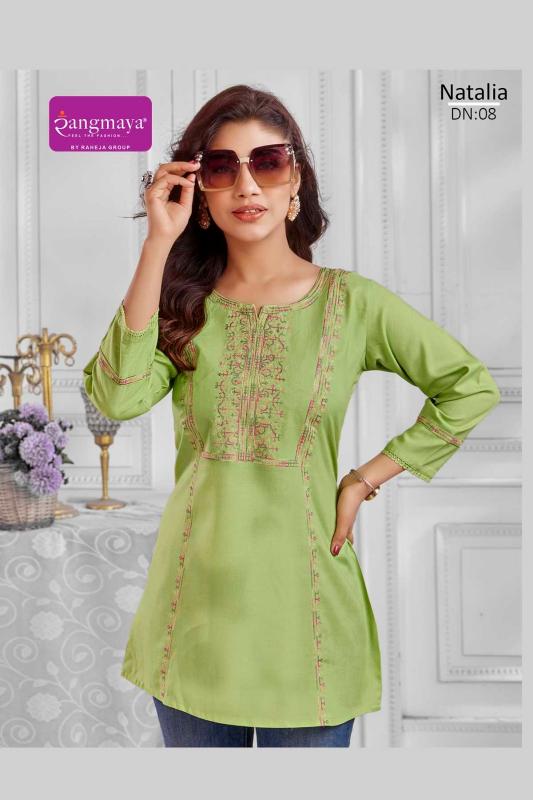 Rangmaya natalia short top largest wholesale cloth market in india
