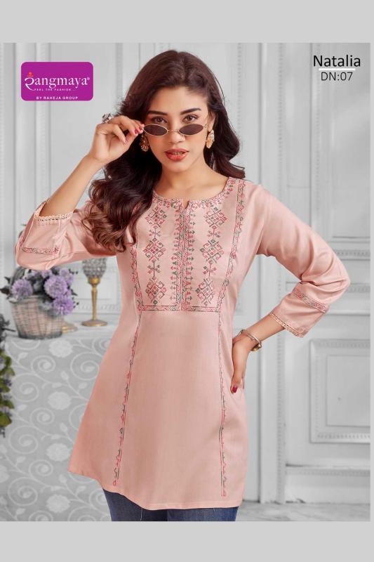 Rangmaya natalia short top largest wholesale cloth market in india