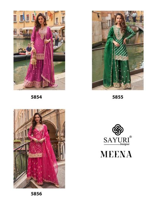 Sayuri designer meena readymade latest salwar suit wholesale catalogue