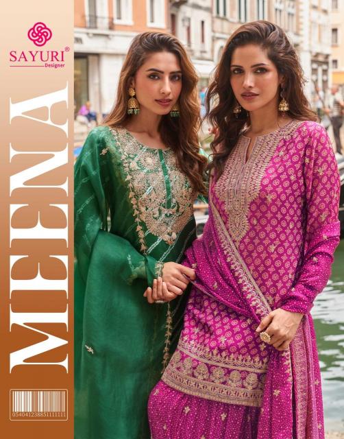 Sayuri designer meena readymade latest salwar suit wholesale catalogue