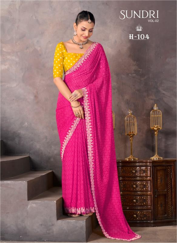 Shorya stavan sundri vol-2 soft georgette wholesale saree for business