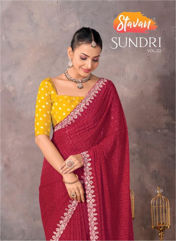 Shorya stavan sundri vol-2 soft georgette wholesale saree for business