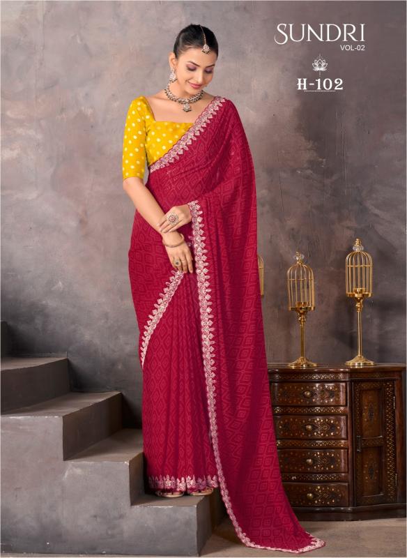 Shorya stavan sundri vol-2 soft georgette wholesale saree for business
