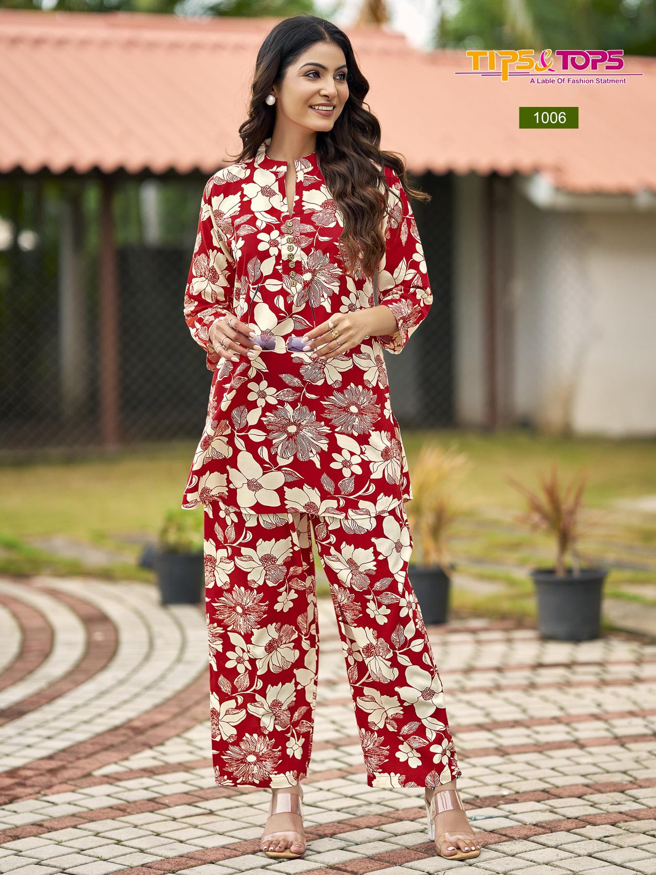 Tips & tops fashion beats vol 13 coord set clothing wholesale market gujarat india online