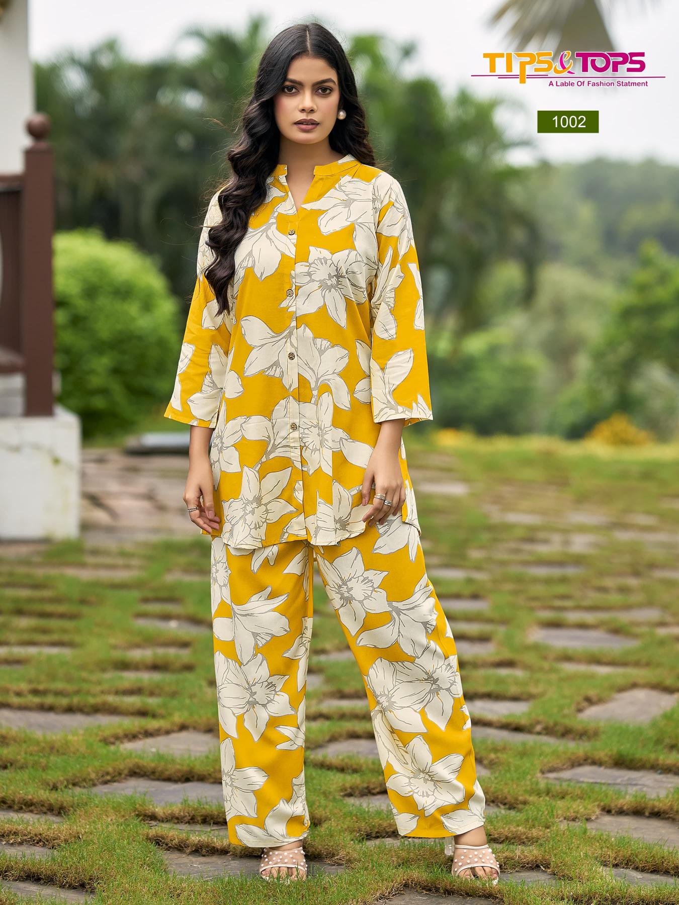 Tips & tops fashion beats vol 13 coord set clothing wholesale market gujarat india online