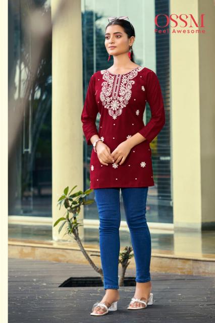 Ossm nora vol 7 fancy short tops surat wholesale market