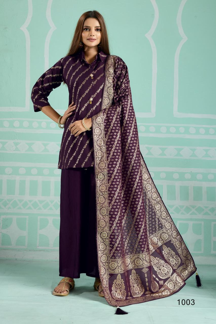 Shorya almas kurti plazzo dupatta set wholesale market in surat with price