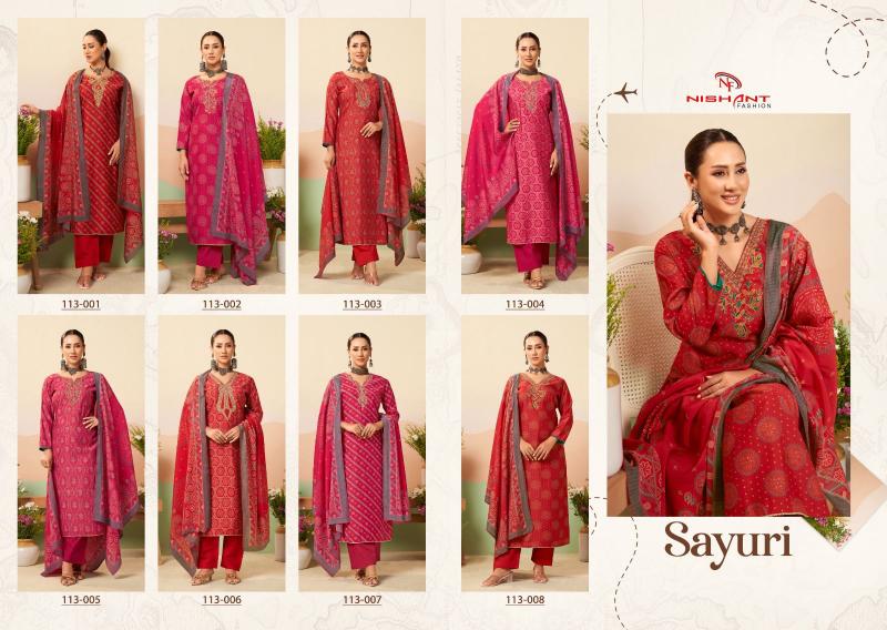 Shorya nishant sayuri dress material wholesale market in pune