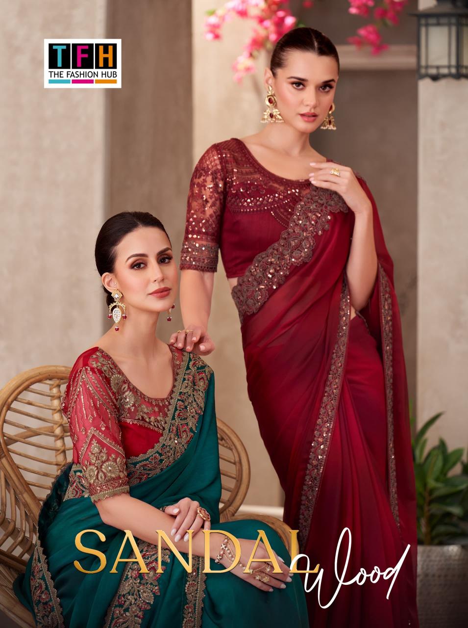 Shorya TFH sandal wood vol-15 saree shop wholesale